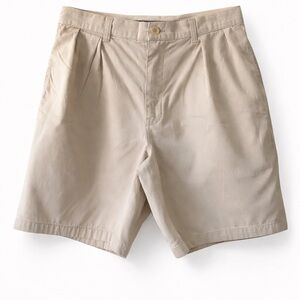 Polo Ralph Lauren EUC Vintage Style Pleated Khaki Shorts Cotton Classic Prep 34